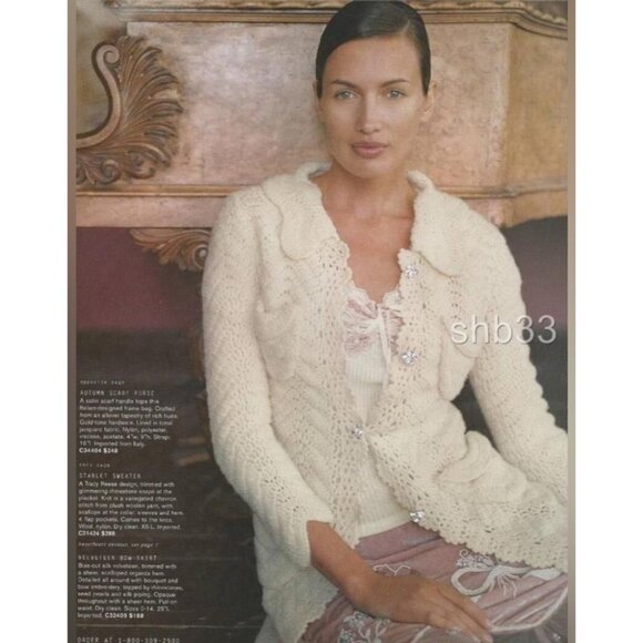 Tracy Reese for Anthropologie Crochet Occasion Cardigan Size M - Picture 3 of 11